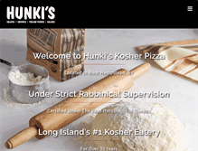 Tablet Screenshot of hunkiskosherpizza.com